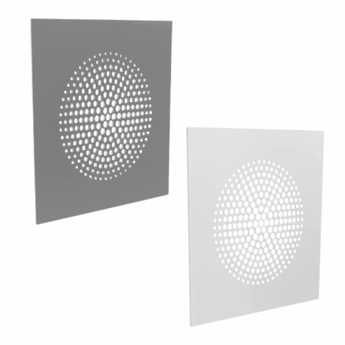 Grille d'aération carrée Dots fixation magnétique 160x160 mm Grille d'aération carrée Dots fixation magnétique 160x160 mm