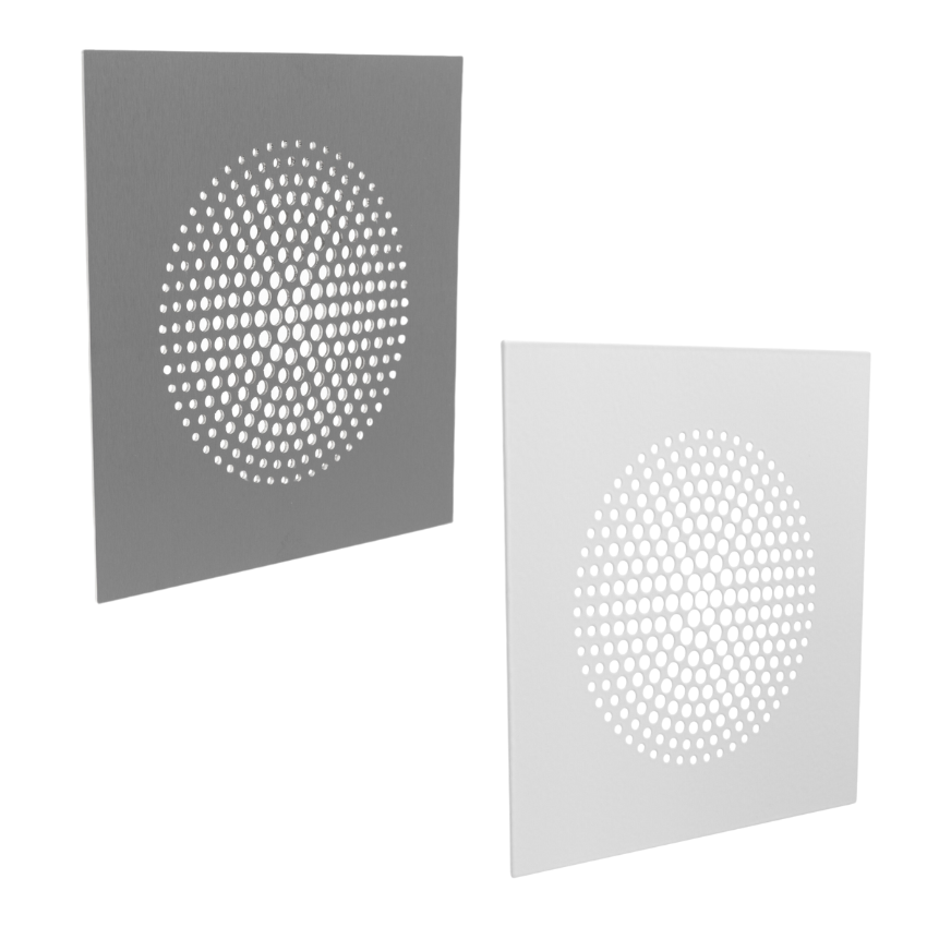 Grille d'aération carrée Dots fixation magnétique 160x160 mm