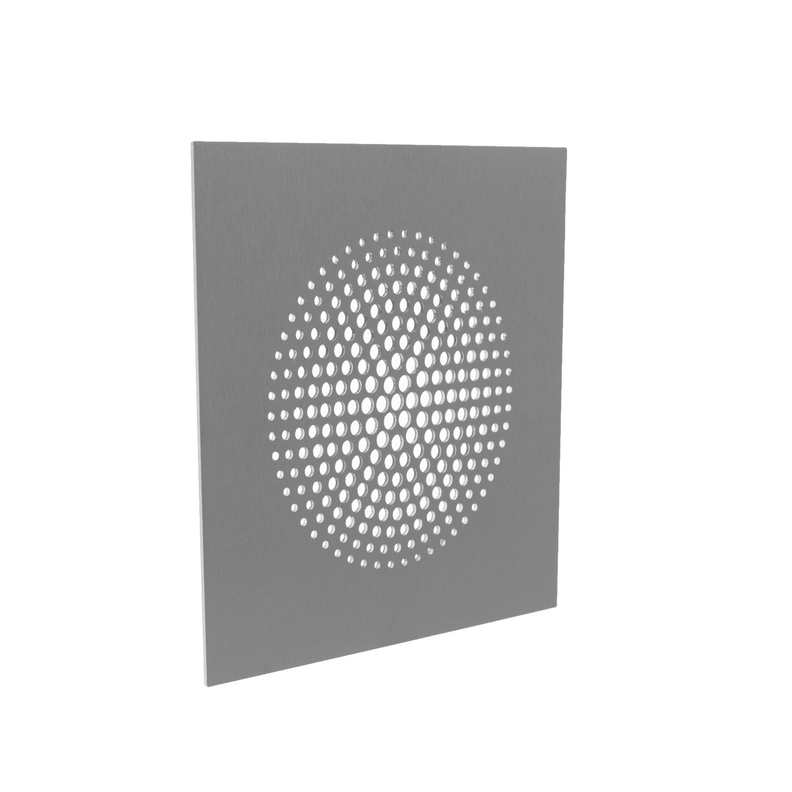 Grille d'aération carrée Dots fixation magnétique 160x160 mm