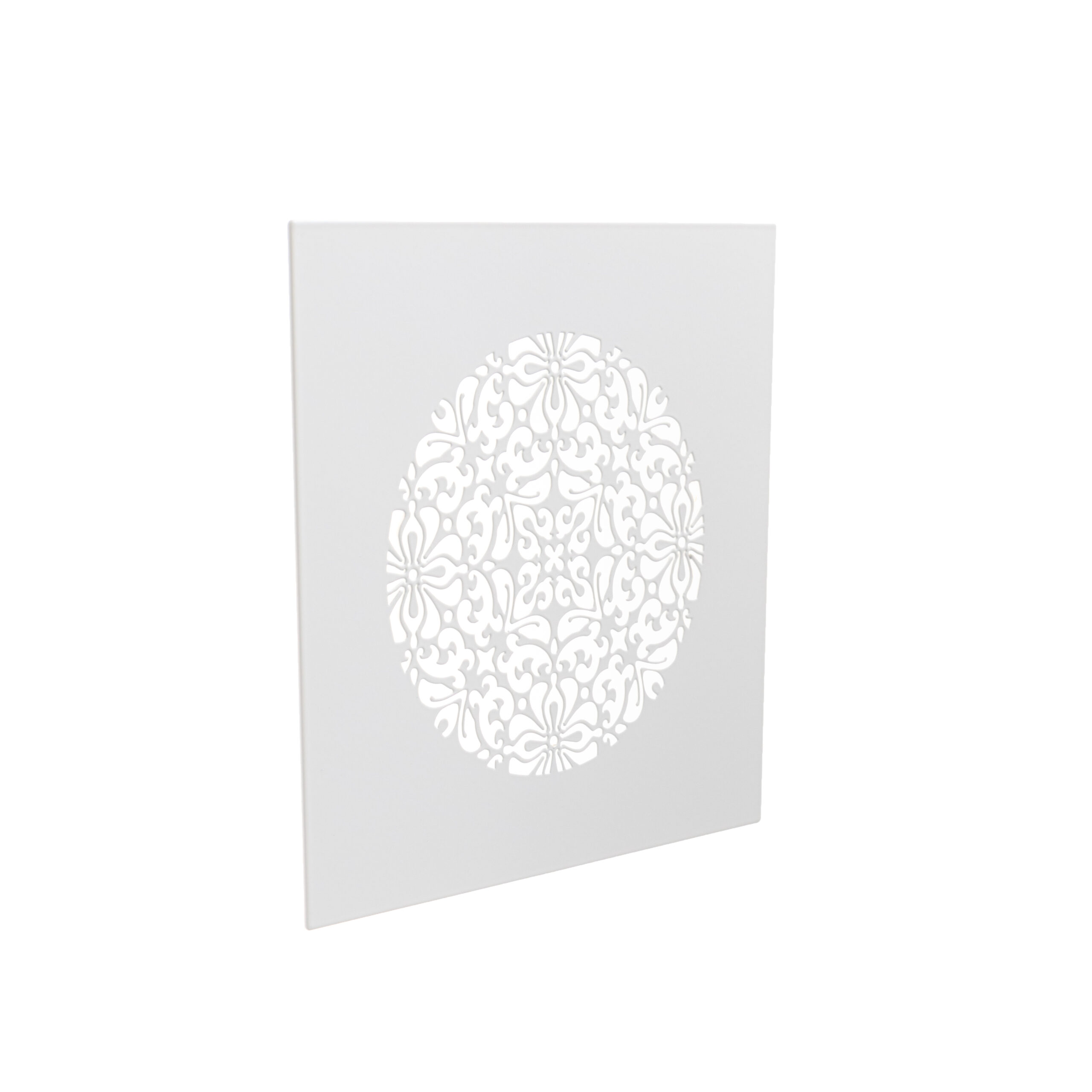 Grille d'aération carrée Flora fixation magnétique 160x160mm