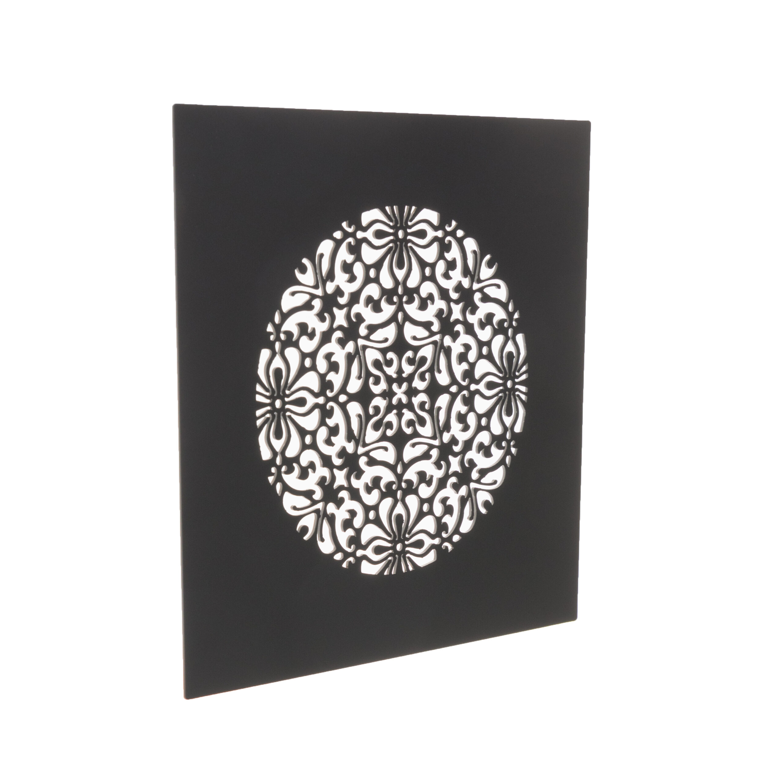 Grille d'aération carrée Flora fixation magnétique 160x160mm