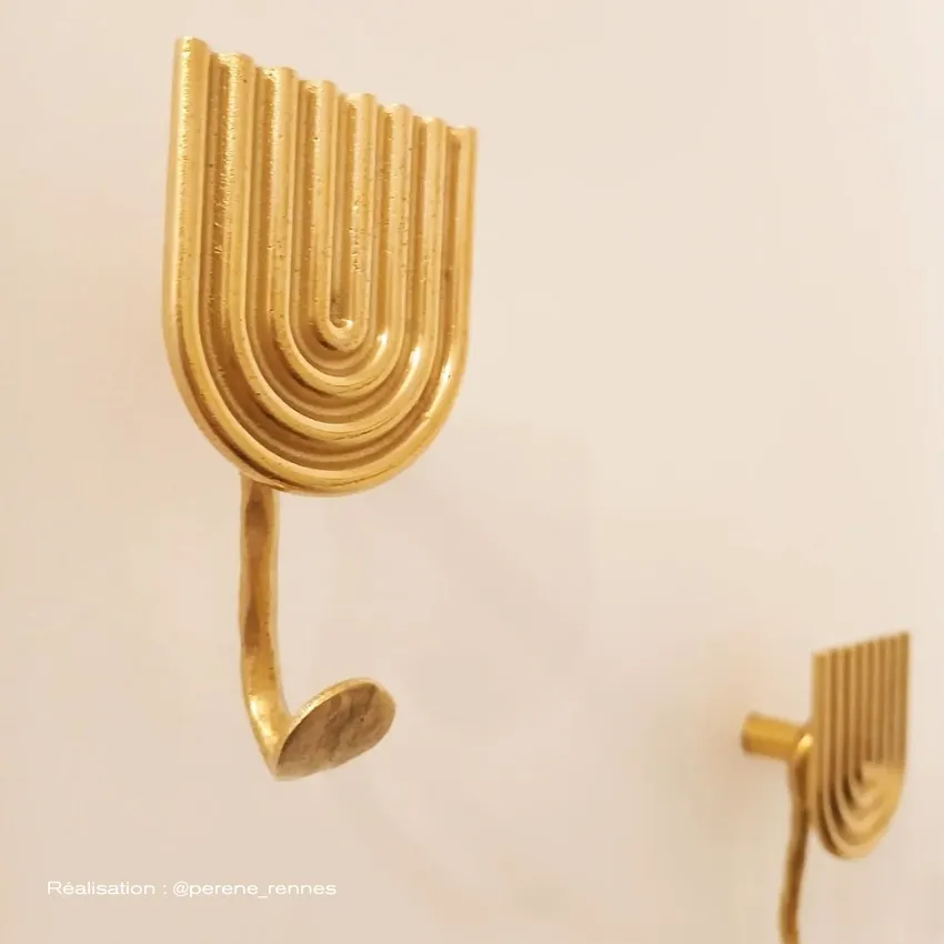 Patère Murale Grigor en Laiton Patère Murale Grigor en Laiton