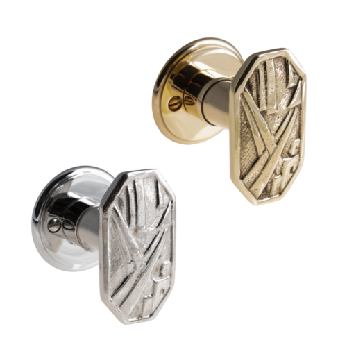 Paire de boutons de porte Décor Jane avec Carré de 6 mm