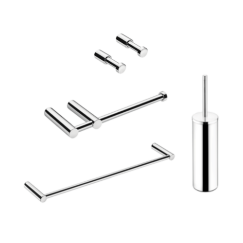 Pack IC LG : 2x Patères, 1 Porte-rouleaux, 1 Porte-serviette (40cm) et 1 Porte-balayette Pack IC LG : 2x Patères, 1 Porte-rouleaux, 1 Porte-serviette (40cm) et 1 Porte-balayette