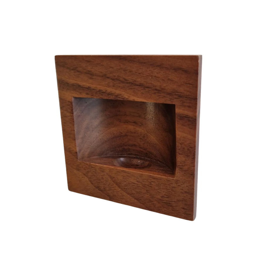 Poignée de meuble encastrée rectangulaire Noyer Laqué