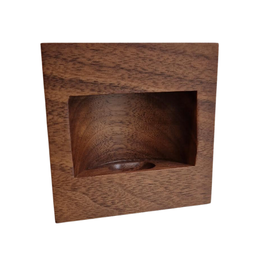 Poignée de meuble encastrée rectangulaire Noyer Laqué