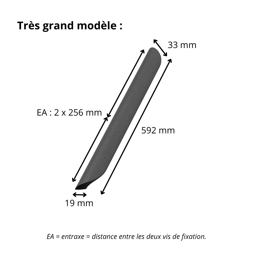 Poignée de meuble Balthy en Bois