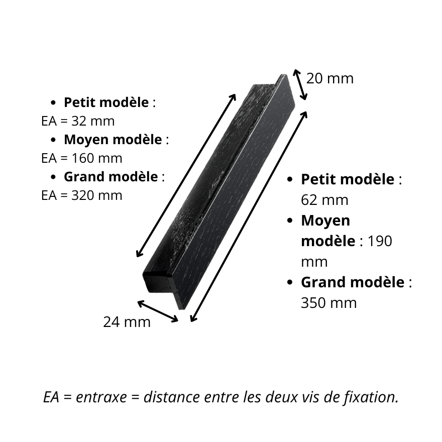 Poignée de meuble Joy en Bois