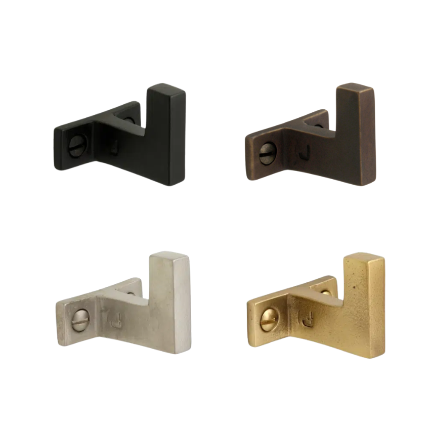 Patère murale Camélia Laiton massif