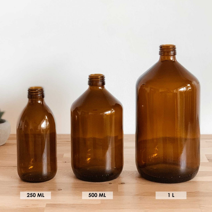 Distributeur de Gel Douche Aden en verre Transparent