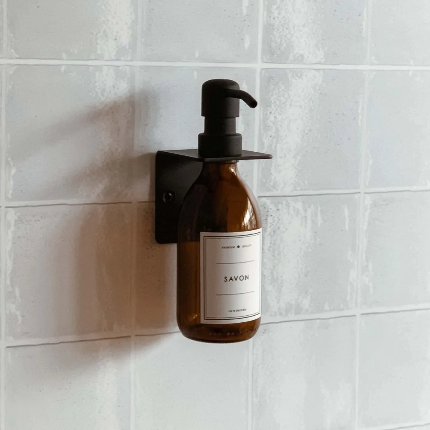 Distributeur de savon Aden en verre Ambre