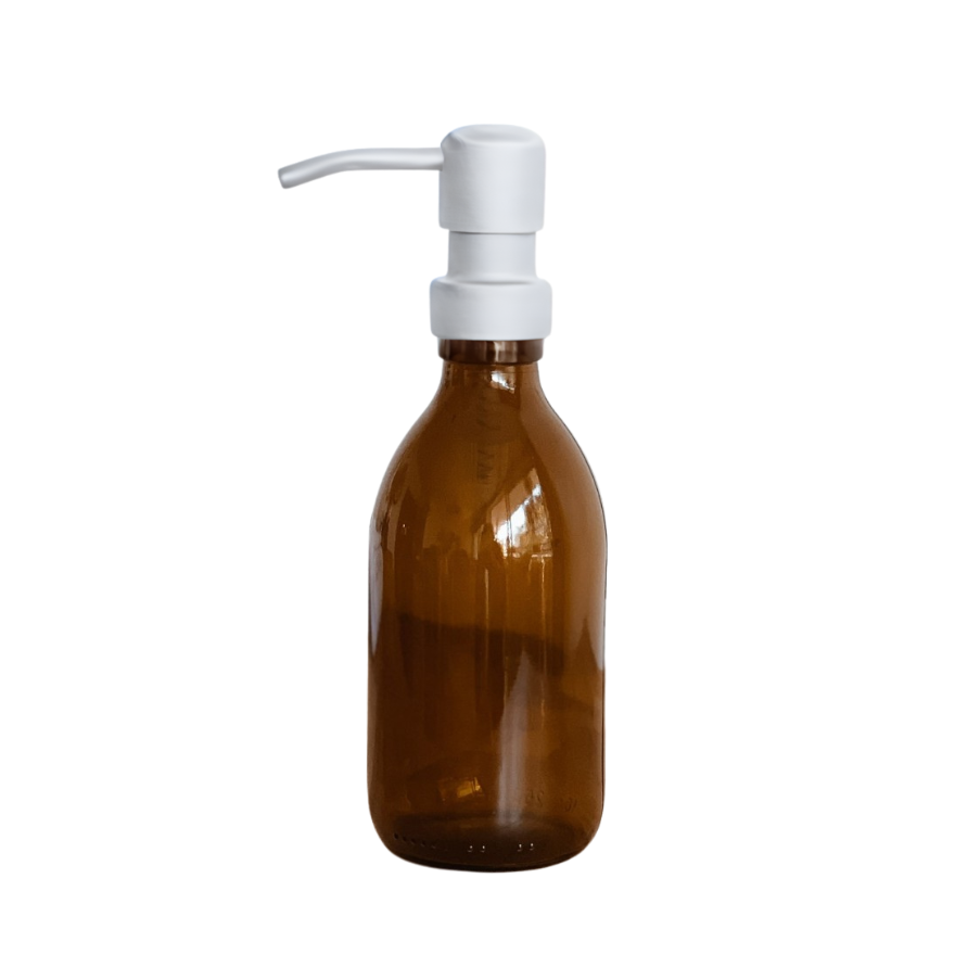 Flacon de Shampoing Aden en verre Ambre