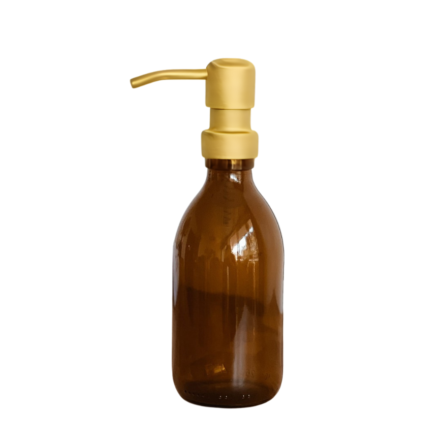 Flacon de Shampoing Aden en verre Ambre