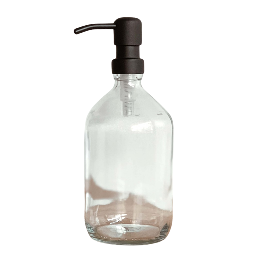 Distributeur de Gel Douche Aden en verre Transparent