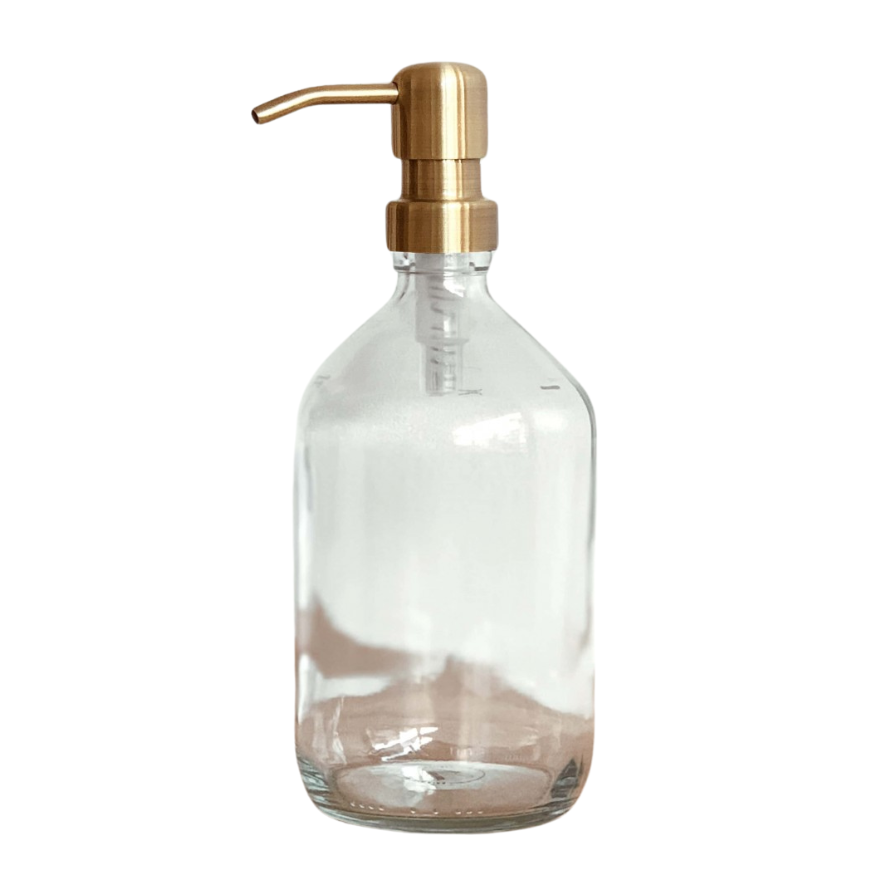 Distributeur de Gel Douche Aden en verre Transparent
