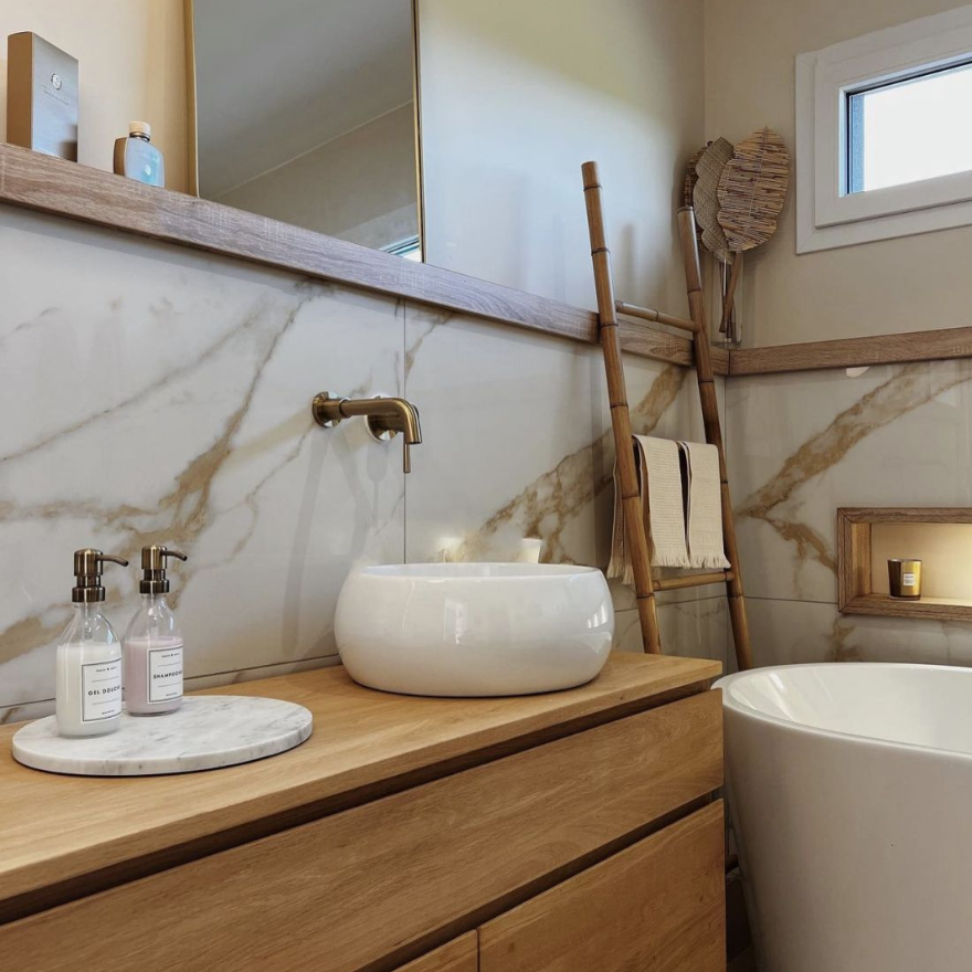 Distributeur de Gel Douche Aden en verre Transparent