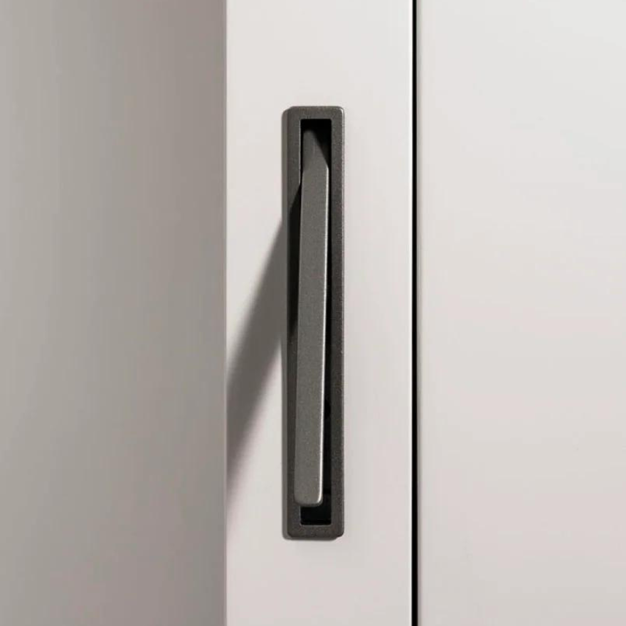 Tirette de tranche Albert 103x14 Nickel mat