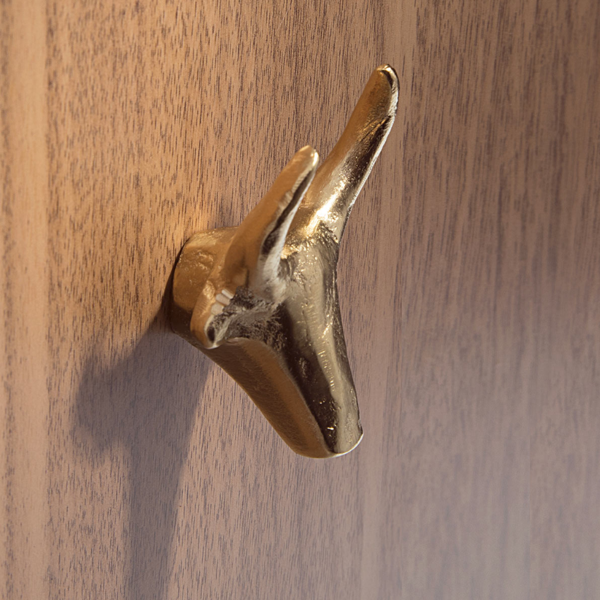 Bouton de meuble Bull bronze