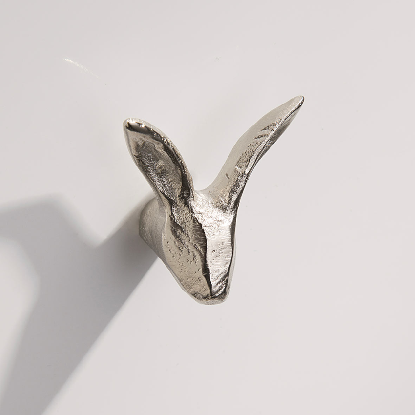 Bouton de meuble Lapin bronze