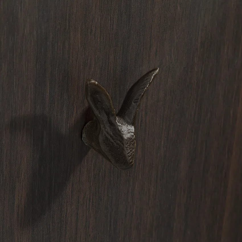 Bouton de meuble Lapin bronze