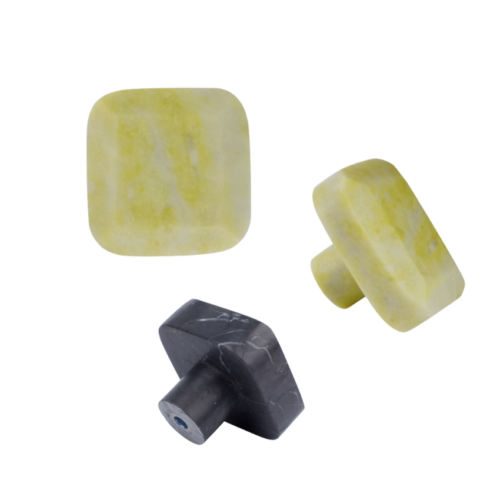 Bouton de meuble Dam Ko diamant carré Marbre Bouton de meuble Dam Ko diamant carré Marbre