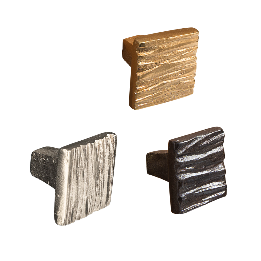 Bouton de meuble Fossile bronze