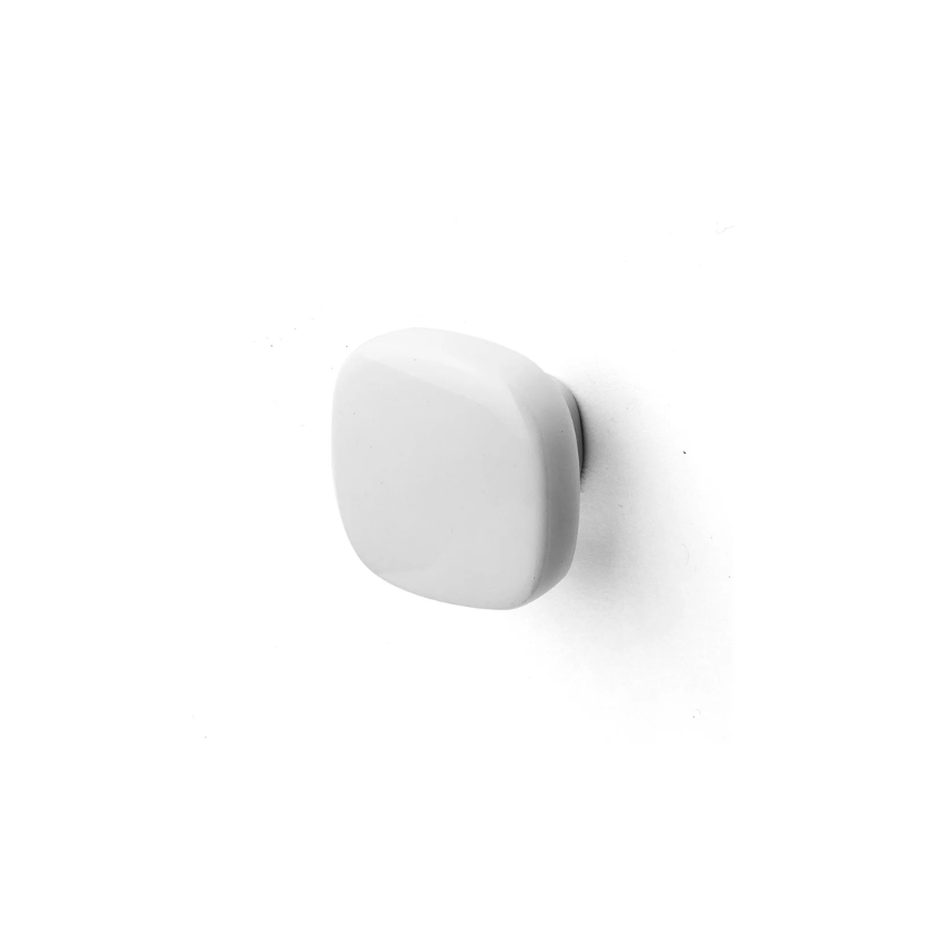 Bouton de meuble Losange porcelaine Blanc