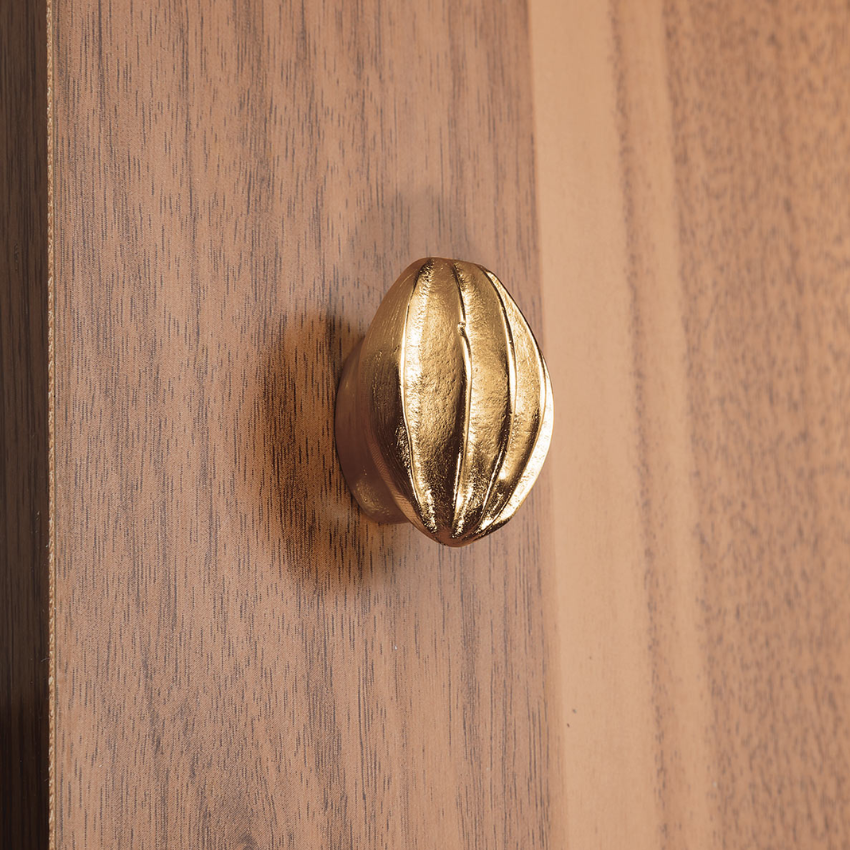 Bouton de meuble Pleats bronze