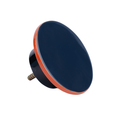 Patère bord droit laque bleu nuit et rouge Grand modèle Patère bord droit laque bleu nuit et rouge Grand modèle