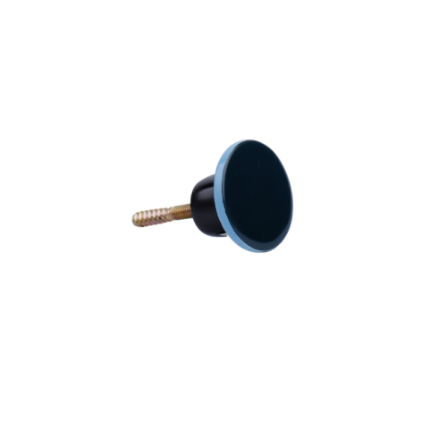 Patère bord droit laque bleu nuit et bleu clair Petit modèle Patère bord droit laque bleu nuit et bleu clair Petit modèle