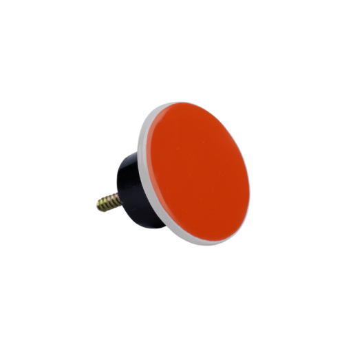 Patère bord droit laque gris et rouge Moyen modèle Patère bord droit laque gris et rouge Moyen modèle