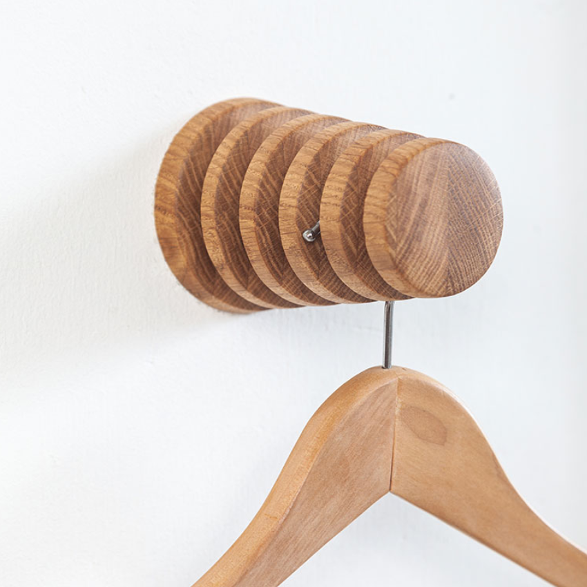 Patère murale Alf Porte-cintre en bois