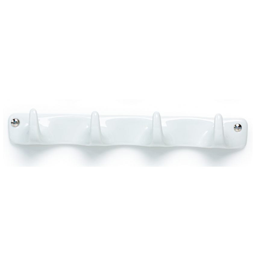 Patère murale crochet blanc Porcelaine