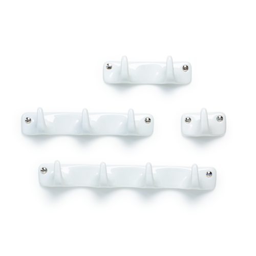 Patère murale crochet blanc Porcelaine Patère murale crochet blanc Porcelaine