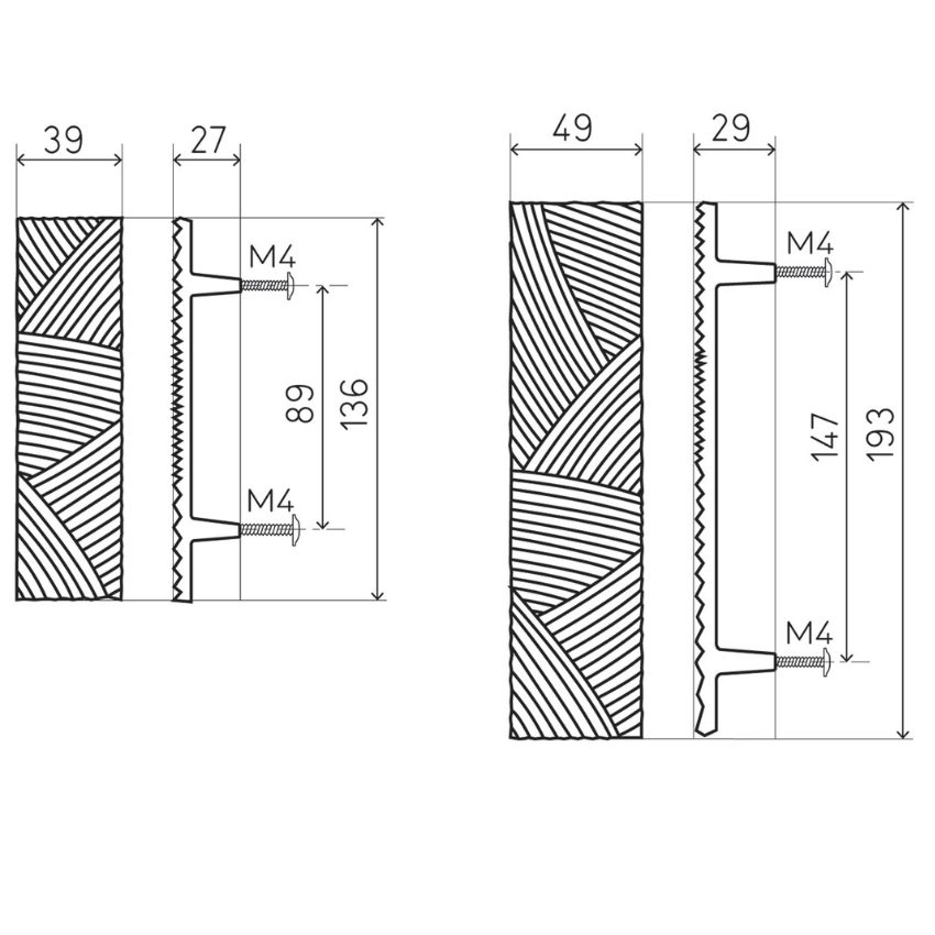 Poignée de meuble Ecaille Bronze