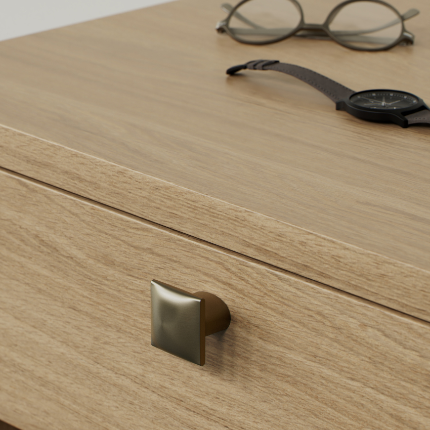 Bouton de meuble Argy laiton brossé