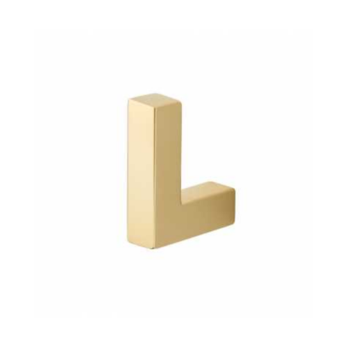 Bouton de meuble L Carre Laiton massif