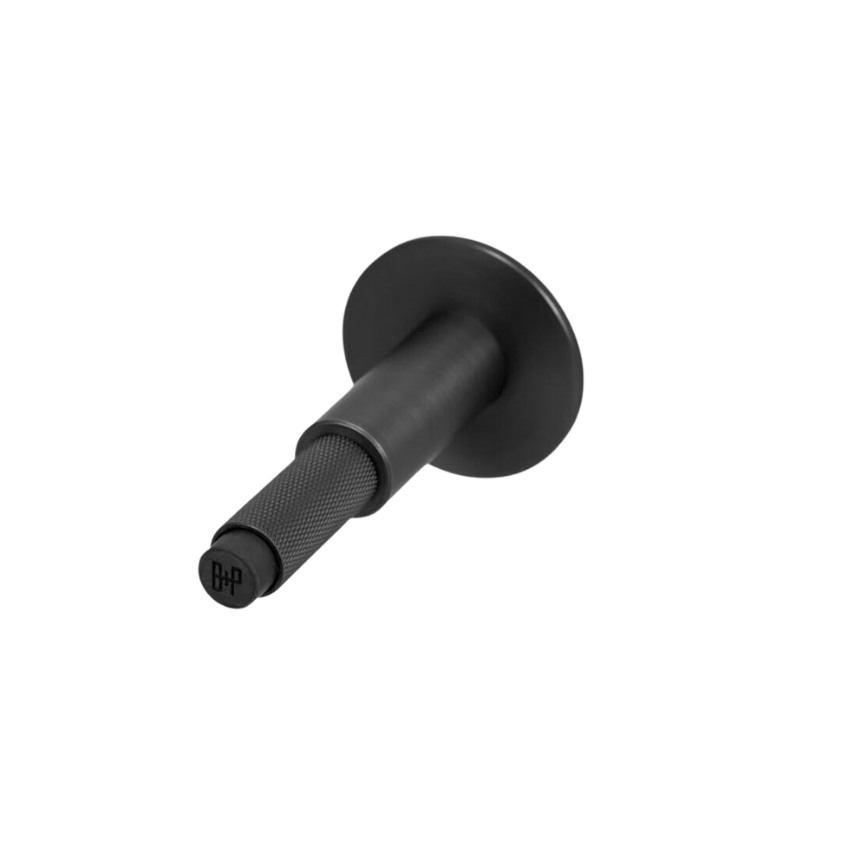 Butée de porte murale Cross Knurl Laiton Finition Bronze