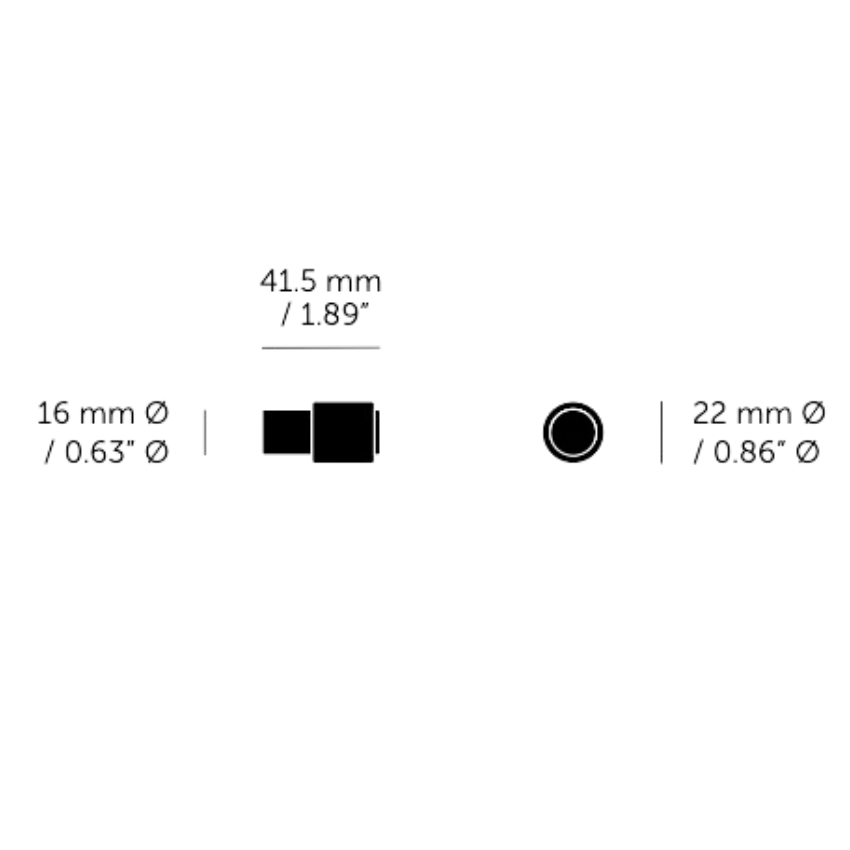 Paire de Boutons de meuble Cast Laiton massif