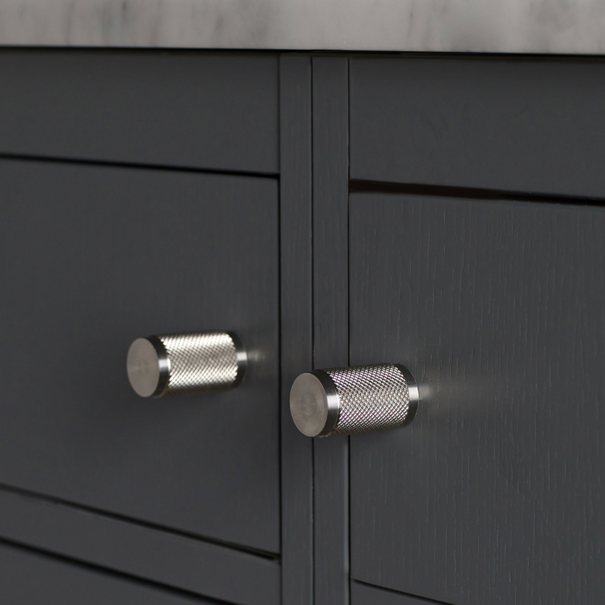 Paire de Boutons de meuble Cross Knurl