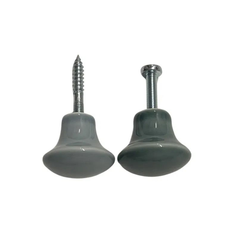 Patère murale Isabelle en Porcelaine Bouton de meuble Brillant