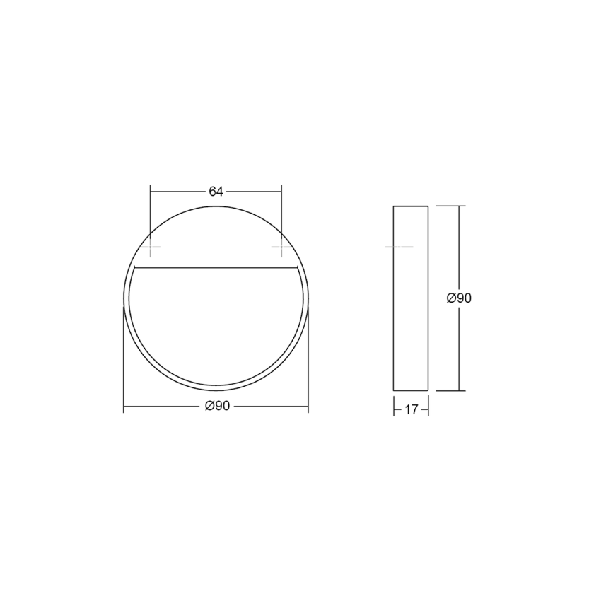 Poignée de meuble Bau ronde