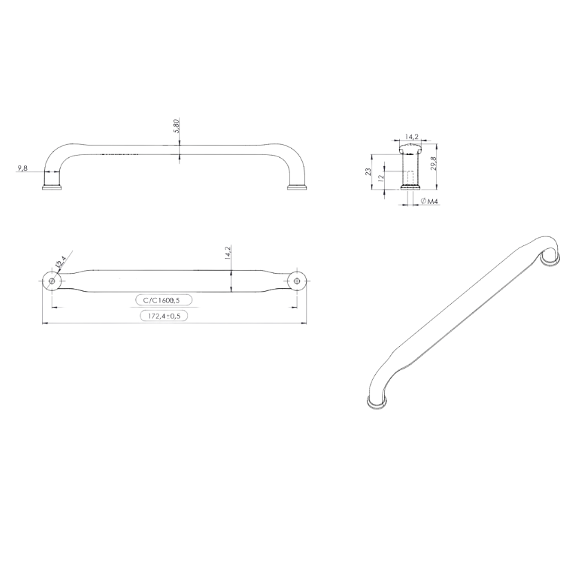 Poignée de meuble Dombes