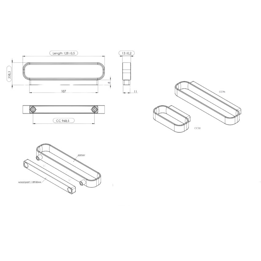 Poignée de meuble Larrau
