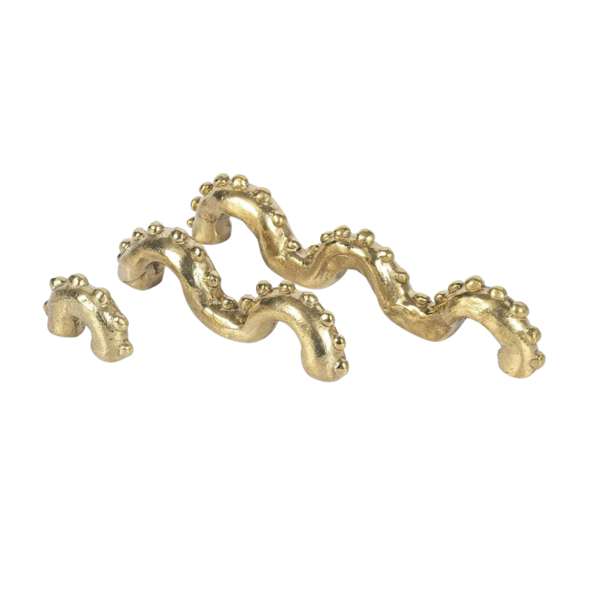 Poignée de meuble Poulpe Laiton