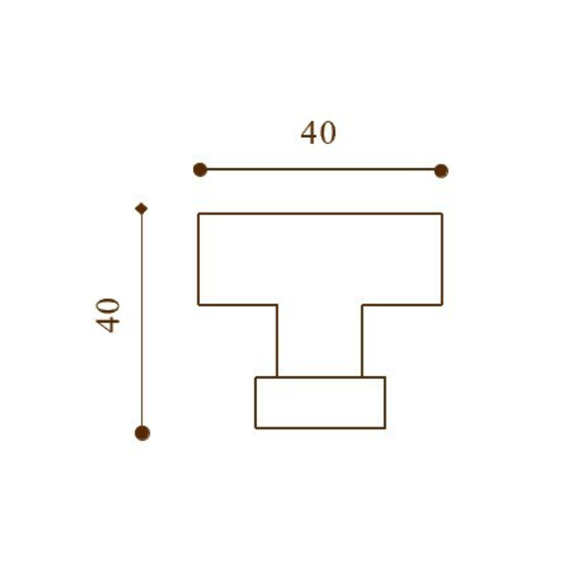 Bouton de meuble Bauhaus