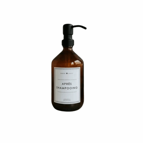 Flacon d'Après-Shampoing Aden en verre Ambre Aden Conditioner bottle in Amber glass
