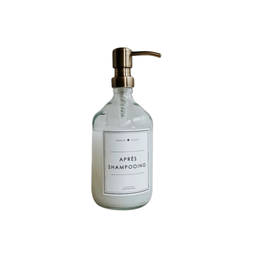 Flacon d'Après- shampoing Aden en verre Transparent