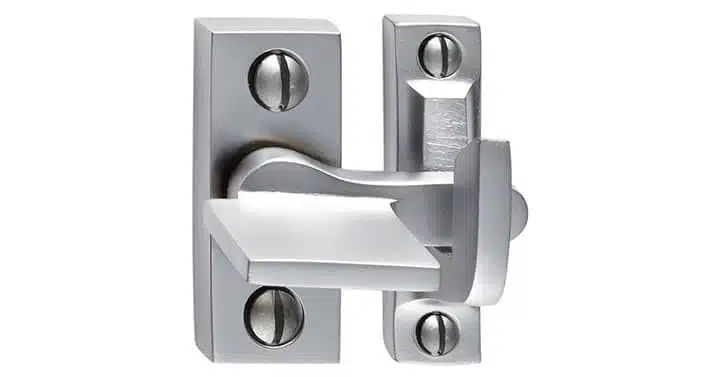 Ironmongery Monde® à Double Verrouillage De Porte à Clé Cylindre Yale Type De Verrou Loquet De Nuit Porte Avant (Chrome Standard
