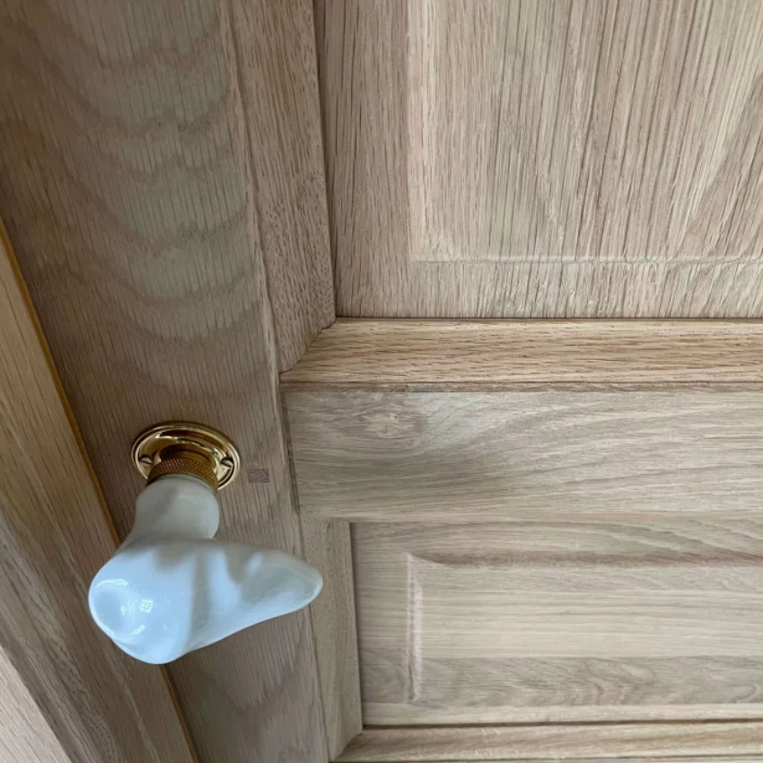 Paire de poignées de portes Guimard Porcelaine